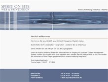 Tablet Screenshot of cms.spiritonsite.de